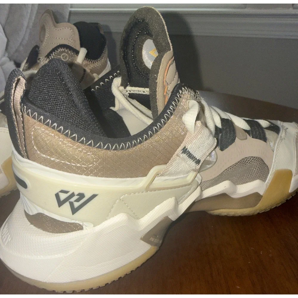 Jordan Why Not Zer0.4 Basketball Shoes Tan Beige Black Mens 8.5